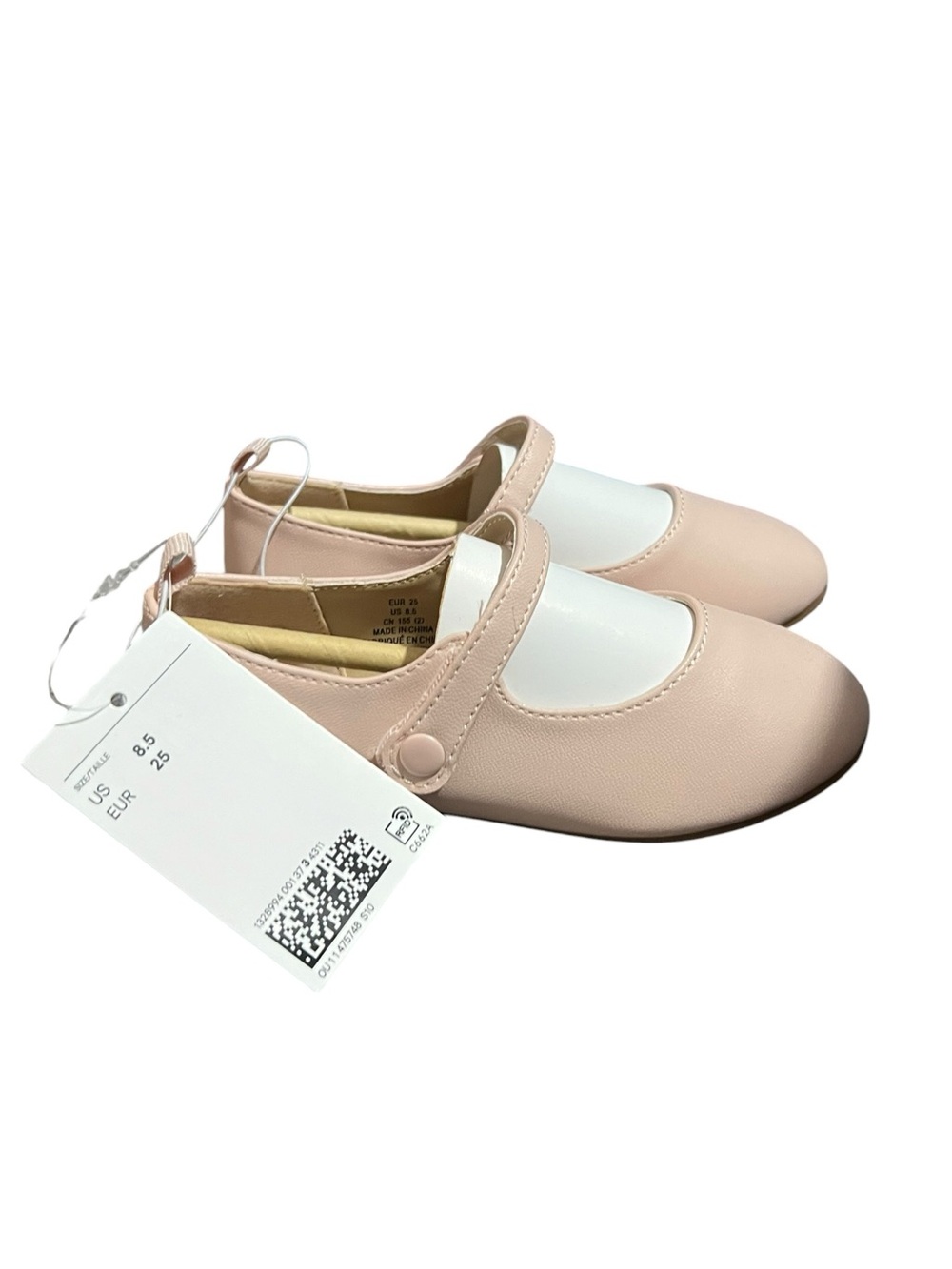 H&M Girls' Pink Mary Jane Shoes Size 8.5 NWT